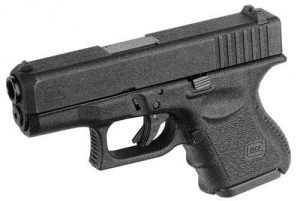 Modelo 27 de arma Glock que utiliza el SPI. Las armas en cuestión eran de los modelos 19 al 26.